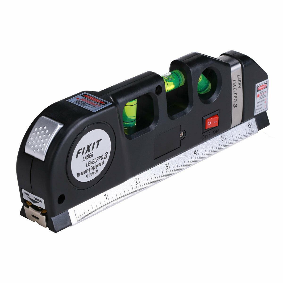 Лазерний рівень Laser Level Pro 3 з рулеткою та лінійкою для точної розмітки | Купити в Україні - Nekasell