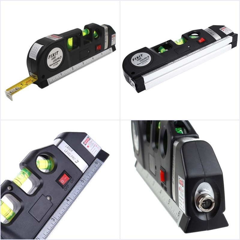Лазерний рівень Laser Level Pro 3 з рулеткою та лінійкою для точної розмітки | Купити в Україні - Nekasell