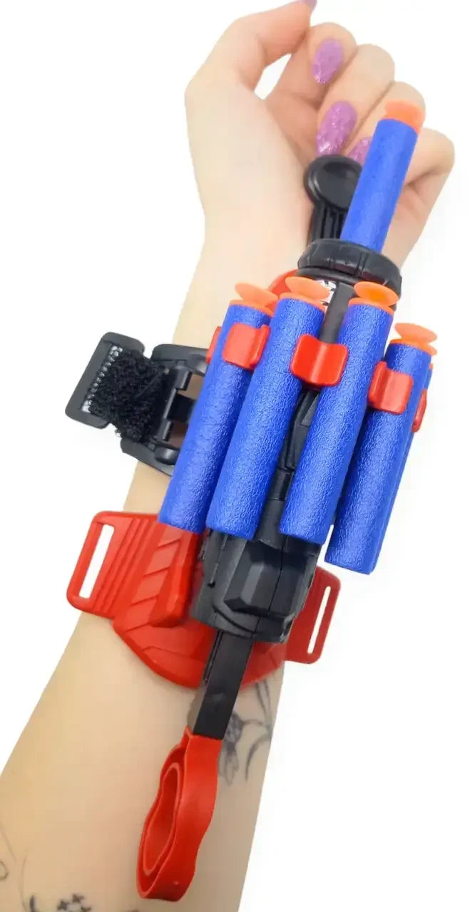 Дитяча перчатка-бластер Людина-Павук Spider Man Gloves: Іграшковий пістолет з м'якими кулями | Бластер Спайдер Мен для дітей - Nekasell