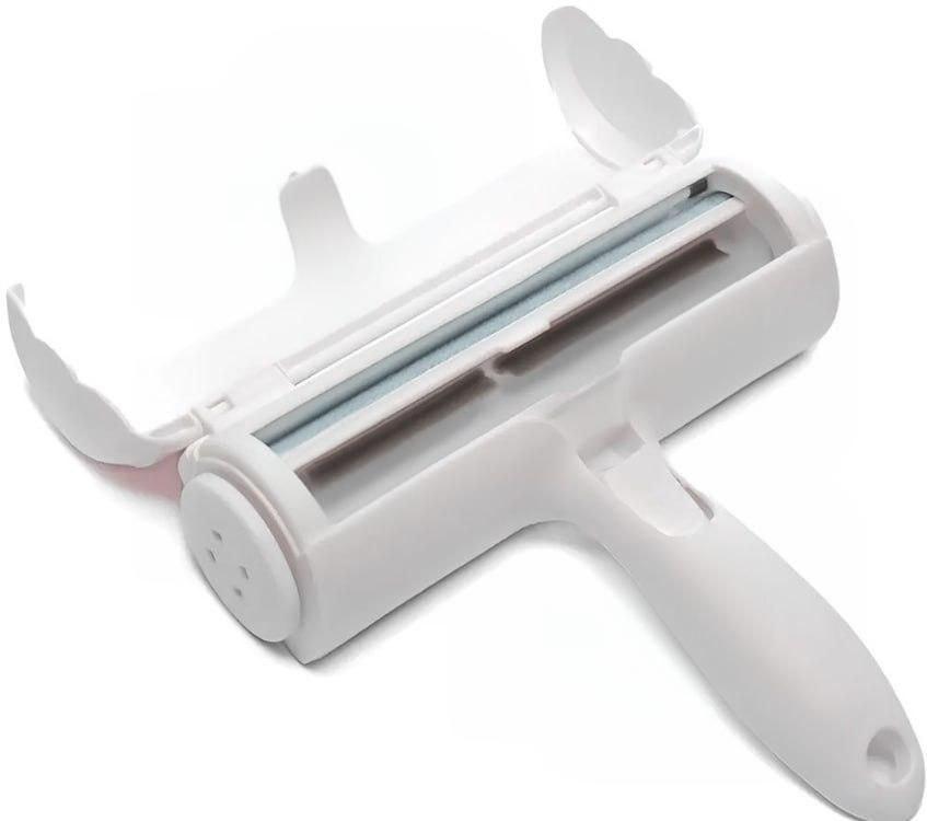 Щітка-Ролик від Шерсті Тварин Pet Hair Remover (Біла): Багаторазовий Валик з Контейнером для Чистки Меблів та Одягу - Nekasell