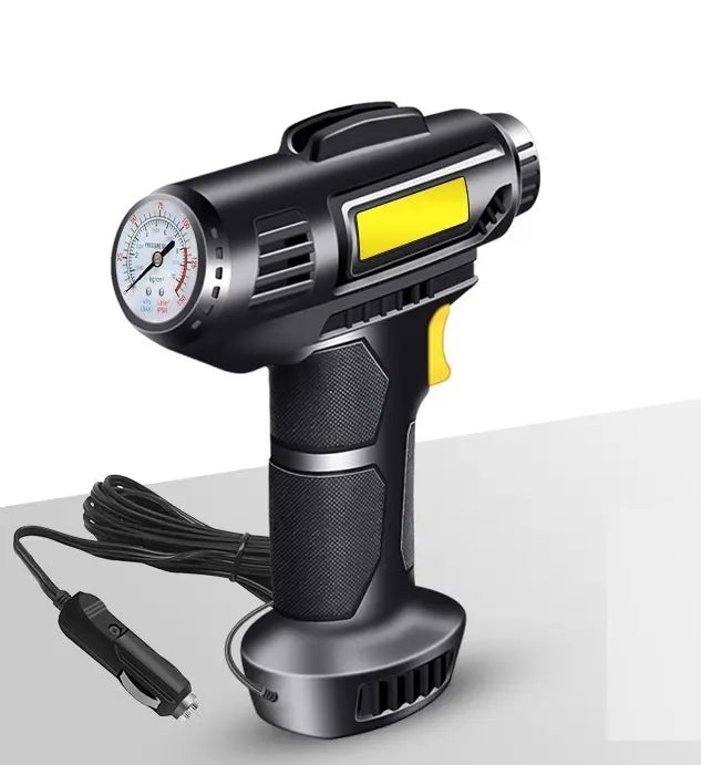 Акумуляторний компресор автомобільний CP-1016 | 10 Бар | 18 л/хв | USB зарядка | Насос для шин, м'ячів - Nekasell