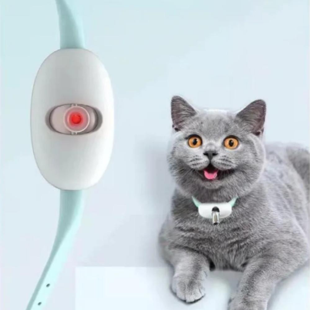 Розумний Лазерний Нашийник для Котів Smart Laser Collar: Автоматична Іграшка з USB Зарядкою - Nekasell
