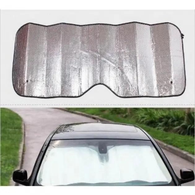 Сонцезахисна шторка (екран) на лобове скло автомобіля 130x60 см | Захист від сонця | На присосках - Nekasell