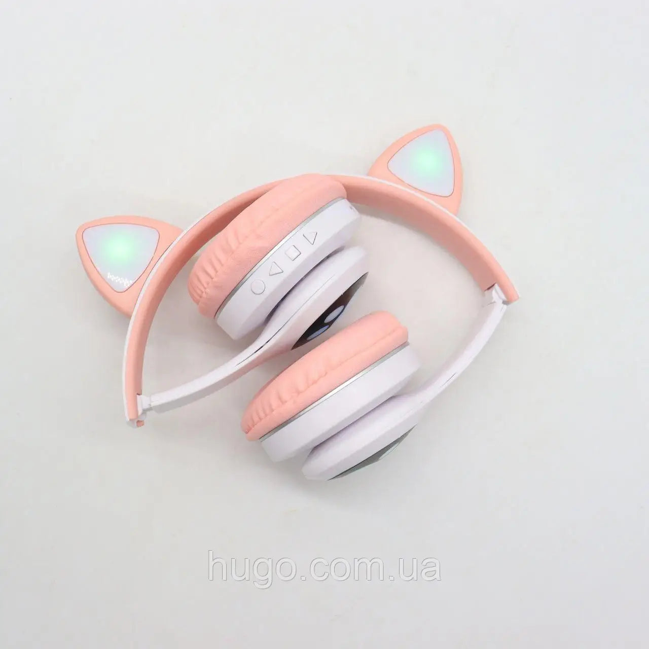 Дитячі бездротові навушники "Котячі вушка" | Bluetooth, з мікрофоном та LED-підсвіткою