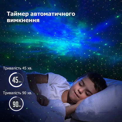 Лазерний проектор Зоряного неба «Астронавт»: Нічник для дітей та дорослих | Проектор галактики ASTRONAUT з пультом - Nekasell
