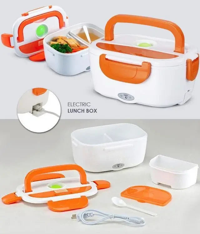 Ланч-бокс з підігрівом Electric Lunch Box: Гарячий обід будь-де | Контейнер для їжі з підігрівом від 220В - Nekasell