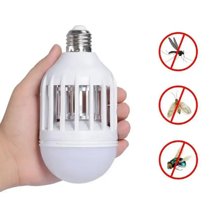 Лампа від Комарів Світлодіодна Zapp Light (E27, ~15W): LED Лампа-Пастка 2в1 від Комах - Nekasell