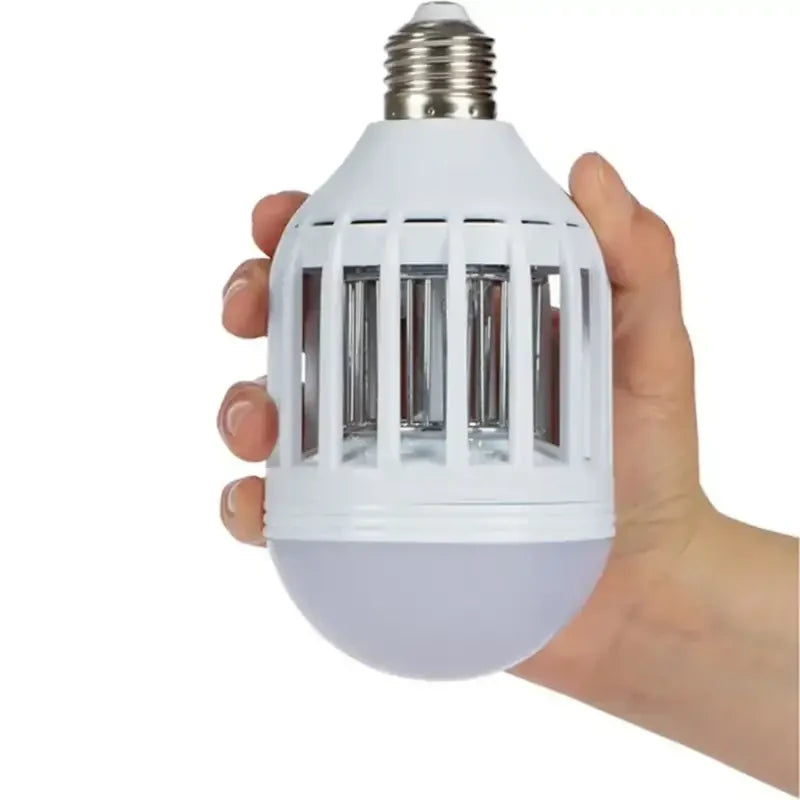 Лампа від Комарів Світлодіодна Zapp Light (E27, ~15W): LED Лампа-Пастка 2в1 від Комах - Nekasell