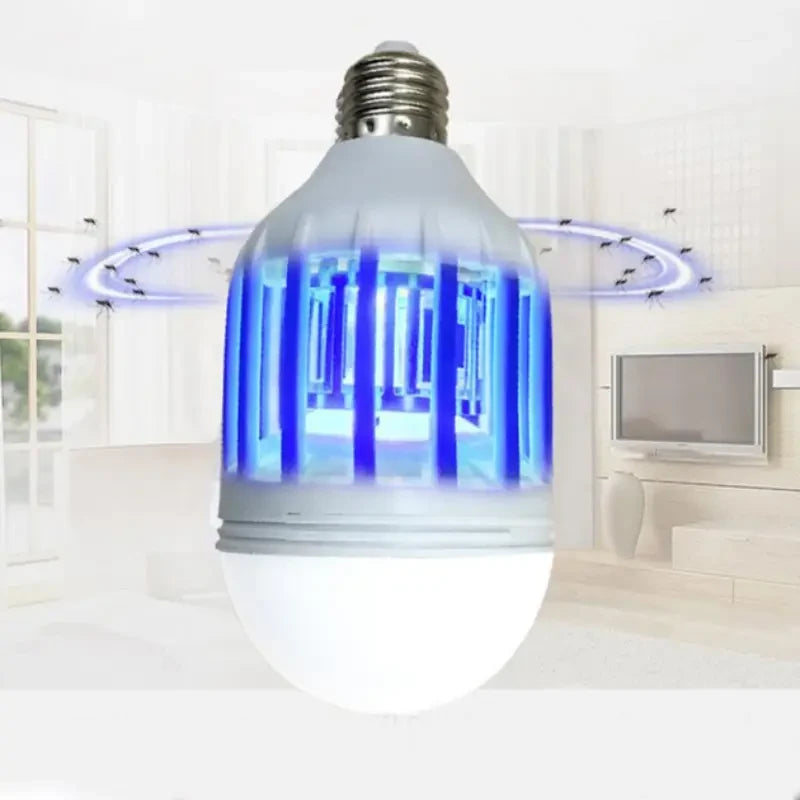 Лампа від Комарів Світлодіодна Zapp Light (E27, ~15W): LED Лампа-Пастка 2в1 від Комах - Nekasell