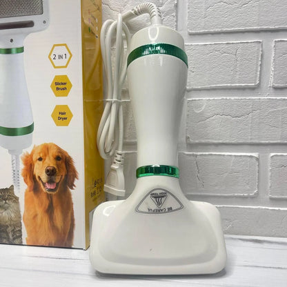 Фен-гребінець для тварин Pet Grooming Dryer WN-10 | 2-в-1 Сушка та Розчісування Шерсті Собак та Котів | Купити в Україні
