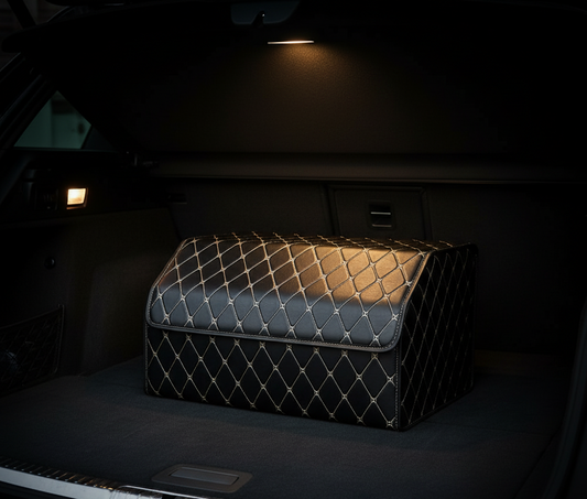 Органайзер в багажник автомобіля з екошкіри на міцних липучках 55х31х30 см