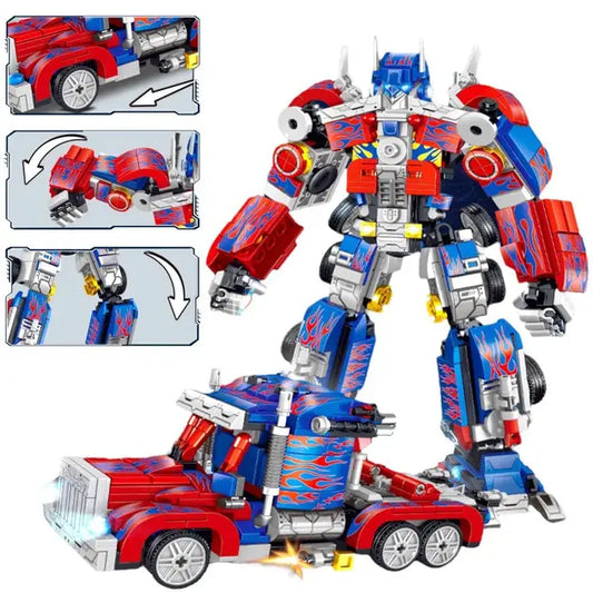 Конструктор Робот трансформер Optimus Prime 2 в 1 – Збери легендарного Оптимуса Прайма та його вантажівку! - Nekasell